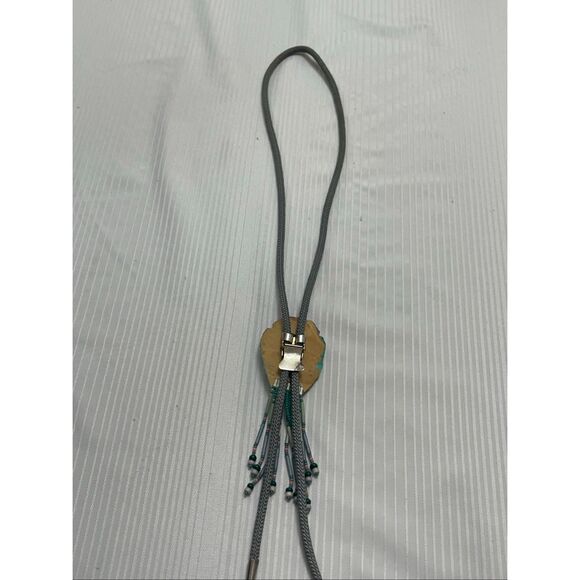 Vintage Desert Mountain Scene Southwestern Bolo Tie Rare - Picture 7 of 7